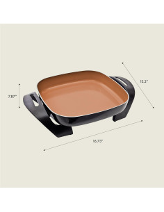 Sartén Eléctrica BELLA 30.48 cm Cobre Antiadherente 2