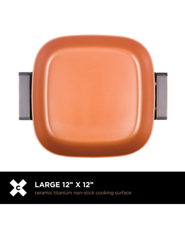 Sartén Eléctrica Crux Extra Profunda 30.48 cm Antiadherente