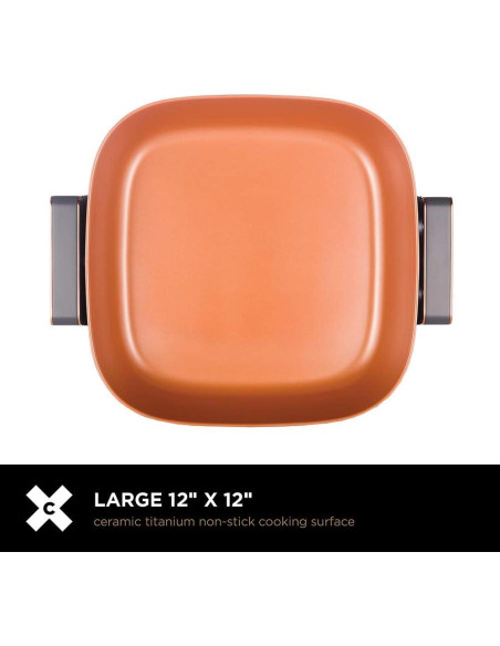 Sartén Eléctrica Crux Extra Profunda 30.48 cm Antiadherente