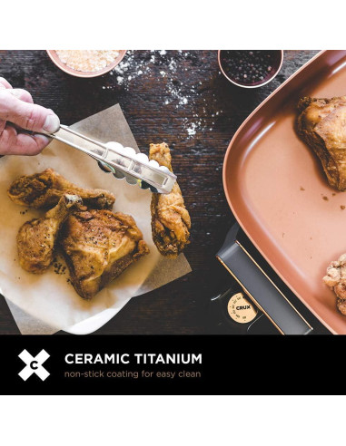 Sartén Eléctrica Crux Extra Profunda 30.48 cm Antiadherente