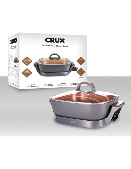 Sartén Eléctrica Crux Extra Profunda 30.48 cm Antiadherente