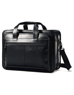 Maletín Expandible de Cuero Samsonite Negro 15.6"