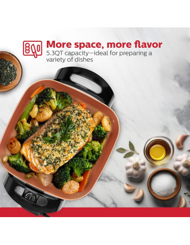 Sartén Eléctrica Holstein Housewares 31.5 cm 1400W Antiadherente