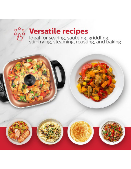 Sartén Eléctrica Holstein Housewares 31.5 cm 1400W Antiadherente