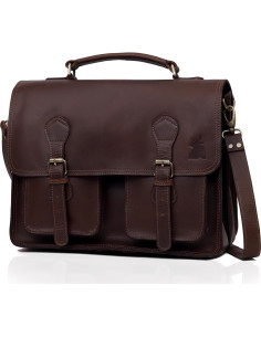 Bolsa Mensajera de Cuero Vintage Leather Farm 39.6x12.7x30.5cm 2