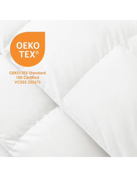 Edredón de plumas de ganso blanco Canadian Down King 2109 g