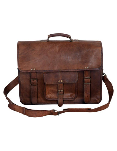 Maletín de cuero Komal's Passion Leather 18" para laptop