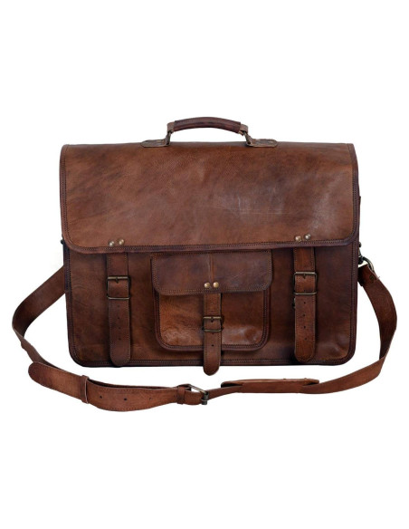 Maletín de cuero Komal's Passion Leather 18" para laptop