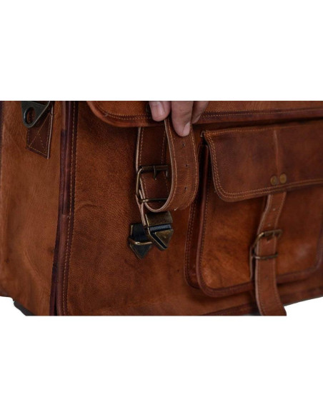 Maletín de cuero Komal's Passion Leather 18" para laptop