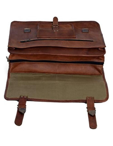 Maletín de cuero Komal's Passion Leather 18" para laptop