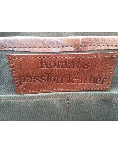 Maletín de cuero Komal's Passion Leather 18" para laptop