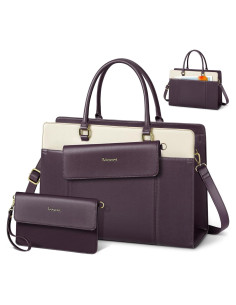 Bolsa de Laptop RAINSMORE para Mujeres 15.6" Púrpura