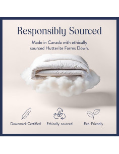 Edredón de Plumas Brooklinen King 700 Relleno Blanco 2