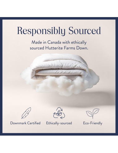 Edredón de Plumas Brooklinen King 700 Relleno Blanco