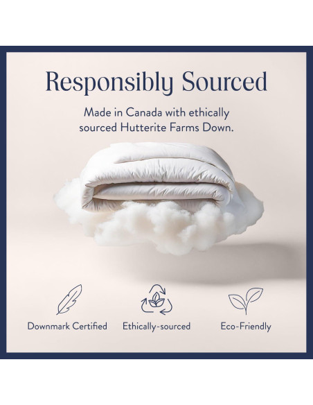 Edredón de Plumas Brooklinen King 700 Relleno Blanco