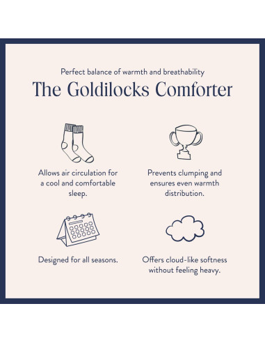 Edredón de Plumas Brooklinen King 700 Relleno Blanco