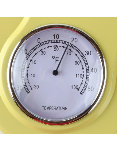 Reloj de Pared Retro Lily's Home con Termómetro y Temporizador