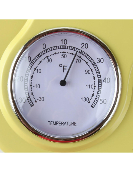 Reloj de Pared Retro Lily's Home con Termómetro y Temporizador