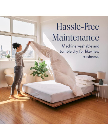 Edredón de Plumas Brooklinen King 700 Relleno Blanco