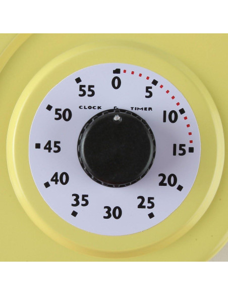 Reloj de Pared Retro Lily's Home con Termómetro y Temporizador