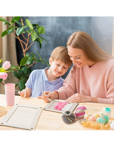 Kit de Telar Juexica 7 Piezas Manualidades de Madera