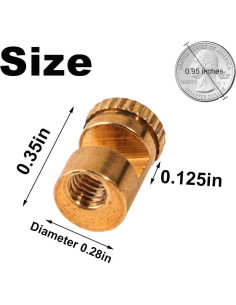 Botones de Pulgar para Cuchillo FLAMEDUKE 2 Pcs Latón EDC 2