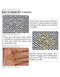 Dispositivo de Doblado de Alambre Hobbyworker con 30 Clavos 2