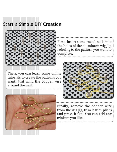 Dispositivo de Doblado de Alambre Hobbyworker con 30 Clavos