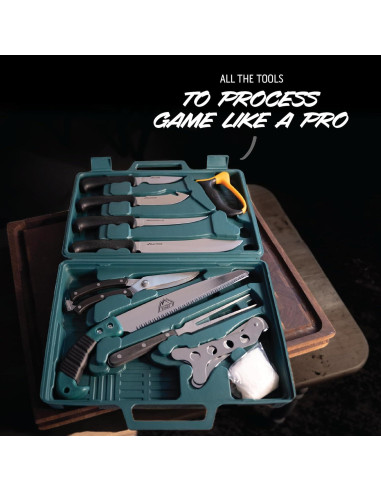 Outdoor Edge PR-1 Kit Completo de Cuchillos de Caza 12 Piezas