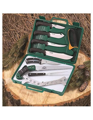 Outdoor Edge PR-1 Kit Completo de Cuchillos de Caza 12 Piezas