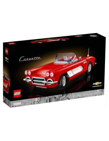 LEGO Icons 10321 Corvette Set 1210 Piezas 10x14x32 cm