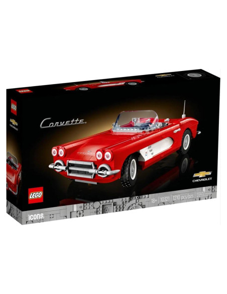 LEGO Icons 10321 Corvette Set 1210 Piezas 10x14x32 cm