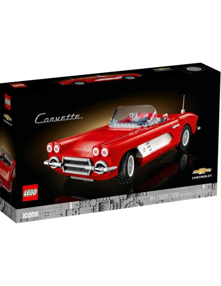 LEGO Icons 10321 Corvette Set 1210 Piezas 10x14x32 cm
