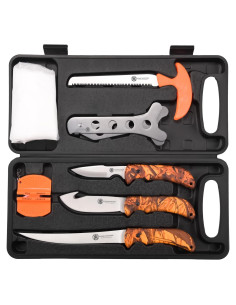 Conjunto de Cuchillos de Caza KNINE OUTDOORS K9 8 Piezas