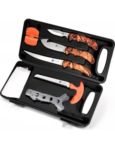 Conjunto de Cuchillos de Caza KNINE OUTDOORS K9 8 Piezas 2