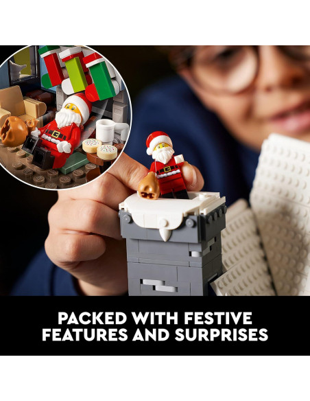 LEGO Visita de Santa 10293 Casa Navideña 1445 Piezas