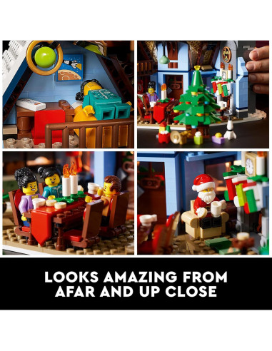 LEGO Visita de Santa 10293 Casa Navideña 1445 Piezas