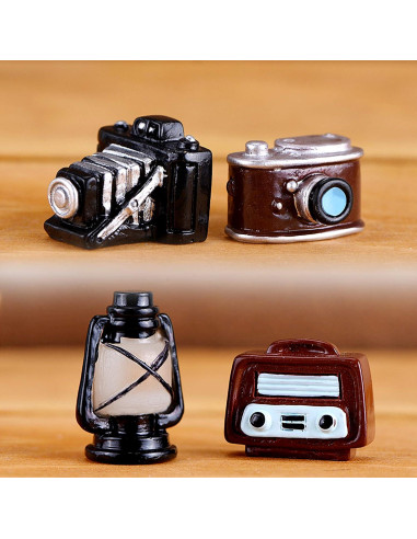 12 Accesorios Miniatura Retro para Casa de Muñecas - Inheming