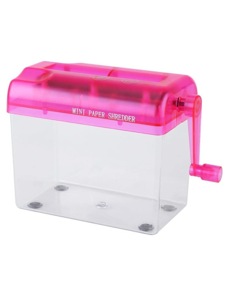 Cortador de Papel Manual Portátil Walfront A6 Rosa 16x9x14.5 cm