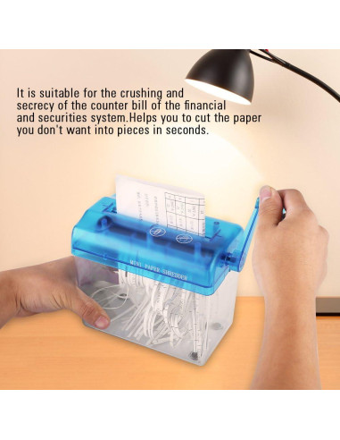 Cortador de Papel Manual Portátil Walfront A6 Rosa 16x9x14.5 cm