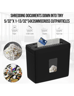 Destructora de papel Suntiko C503P-5, corte cruzado P-4, 5 hojas 2