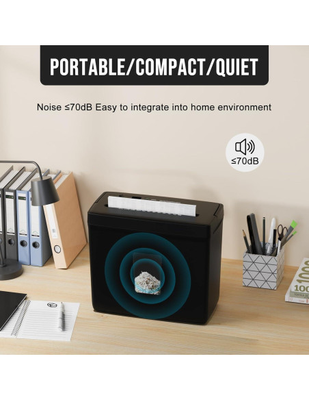 Destructora de papel Suntiko C503P-5, corte cruzado P-4, 5 hojas