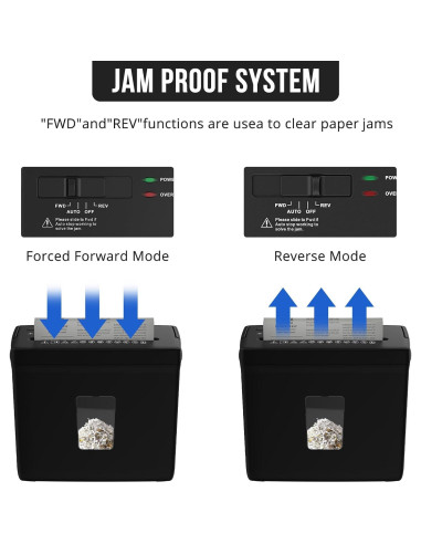 Destructora de papel Suntiko C503P-5, corte cruzado P-4, 5 hojas