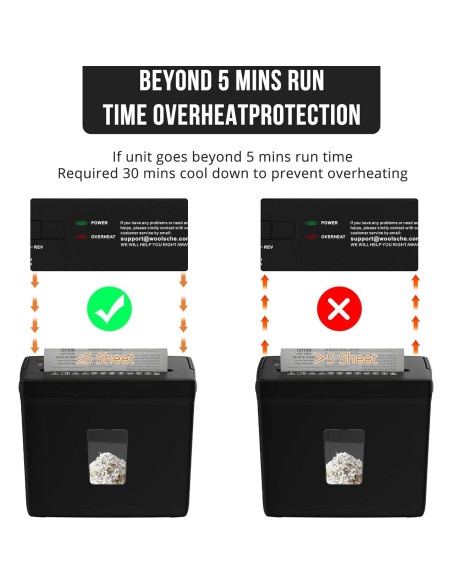 Destructora de papel Suntiko C503P-5, corte cruzado P-4, 5 hojas