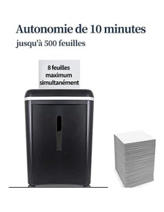 Trituradora de Papel WOLVERINE SD9101 8 Hojas P-5 Ultra Silenciosa 2