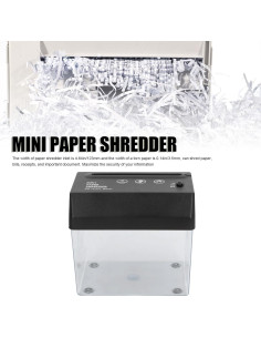 Mini Trituradora de Papel LICAVEY USB Portátil Alta Seguridad 2