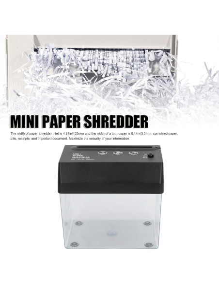 Mini Trituradora de Papel LICAVEY USB Portátil Alta Seguridad