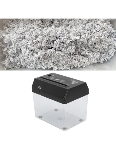 Mini Trituradora de Papel LICAVEY USB Portátil Alta Seguridad