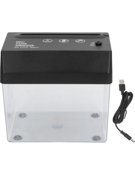 Mini Trituradora de Papel LICAVEY USB Portátil Alta Seguridad