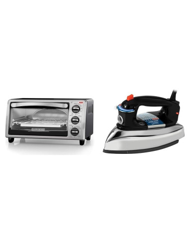 Horno Tostador BLACK+DECKER TO1313SBD 4 Rebanadas Acero Inoxidable